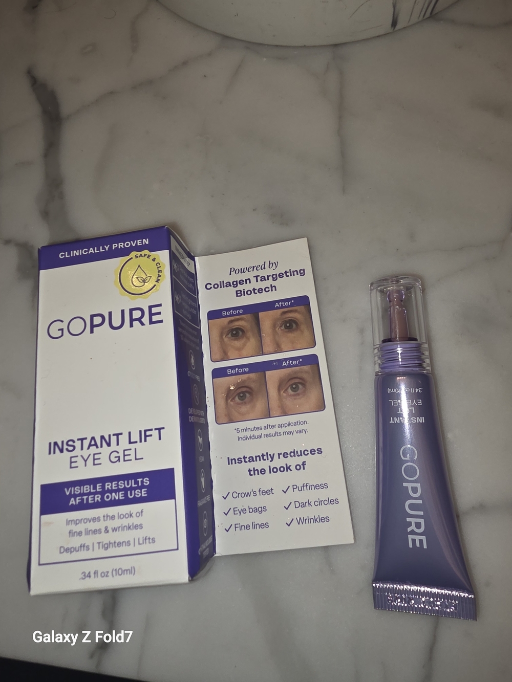 Instant Lift Eye Gel — Purple **ONE NEW & ONE USED ONCE**